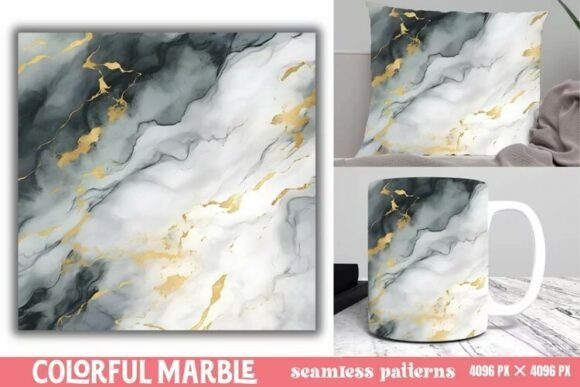 Download Colorful Marble Seamless Patterns - Premium Bundle