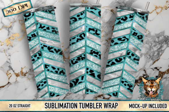 Download Teal Leopard Chevron - Premium Resources